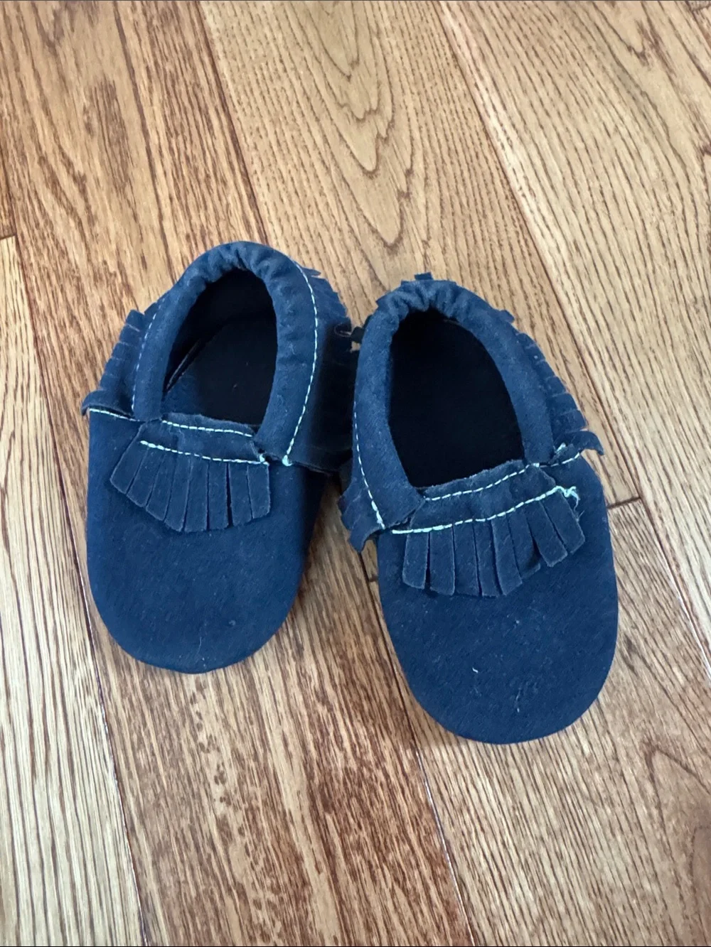 2 pairs of Baby boy shoes Kids Navy Moccasin Slip-On Shoes and sandal shoes